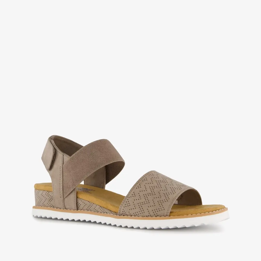 Skechers Desert Kiss Dames Sandalen - Taupe - Maat 39