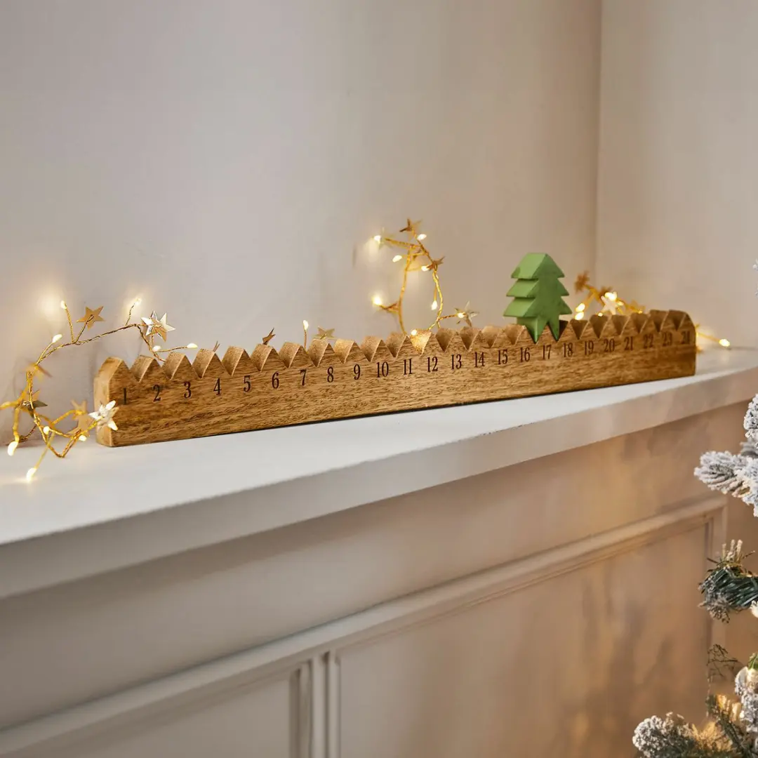 Loberon Adventskalender Ciloren - Bruin/Groen
