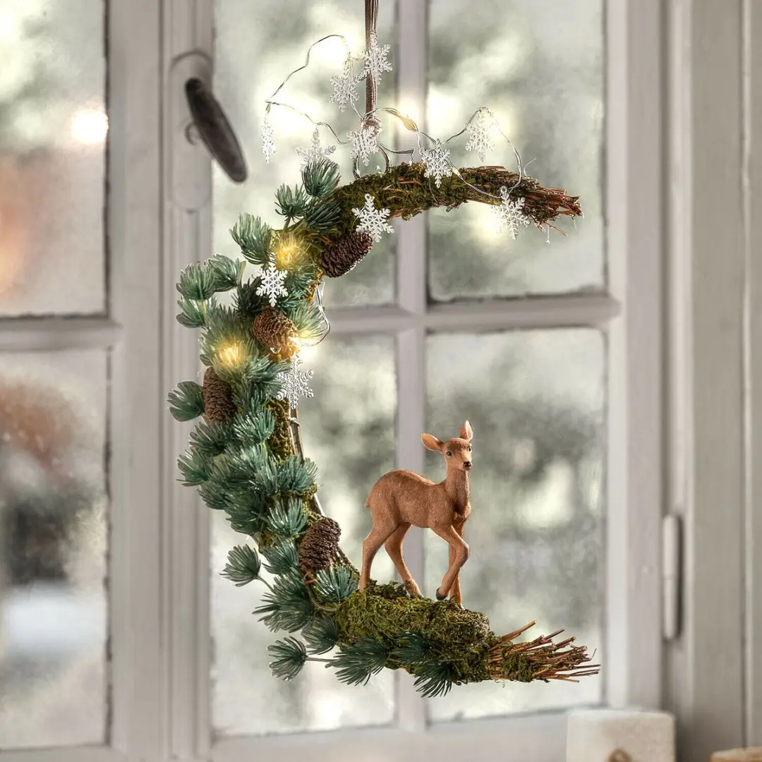 Loberon Isnara Decoratief Hangobject - Bruin/Groen - afbeelding 2 van 3