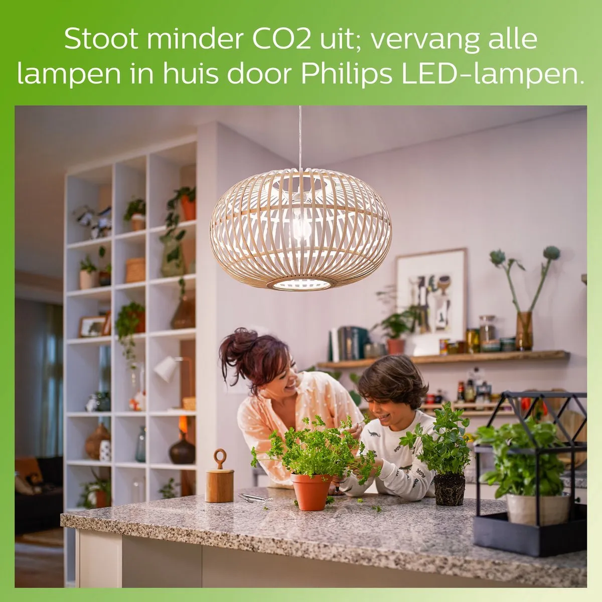 Philips LED E27 Standaardlamp Bewegingssensor 8W - 4 Stuks