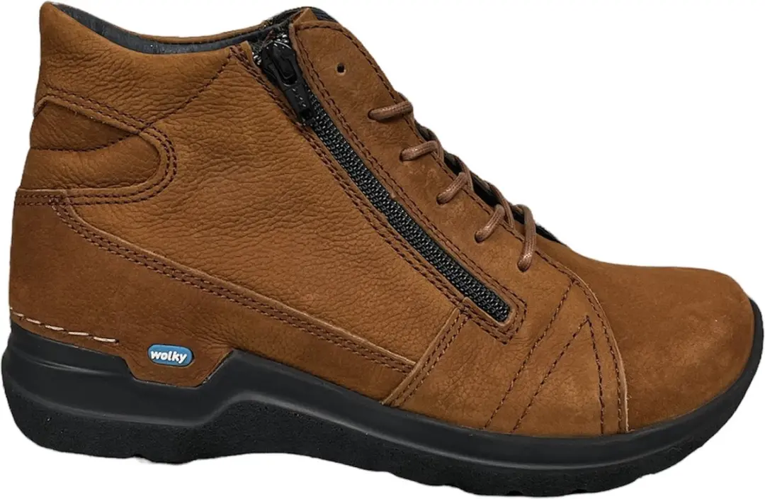 Wolky Why Veterschoenen - Cognac - Maat 37