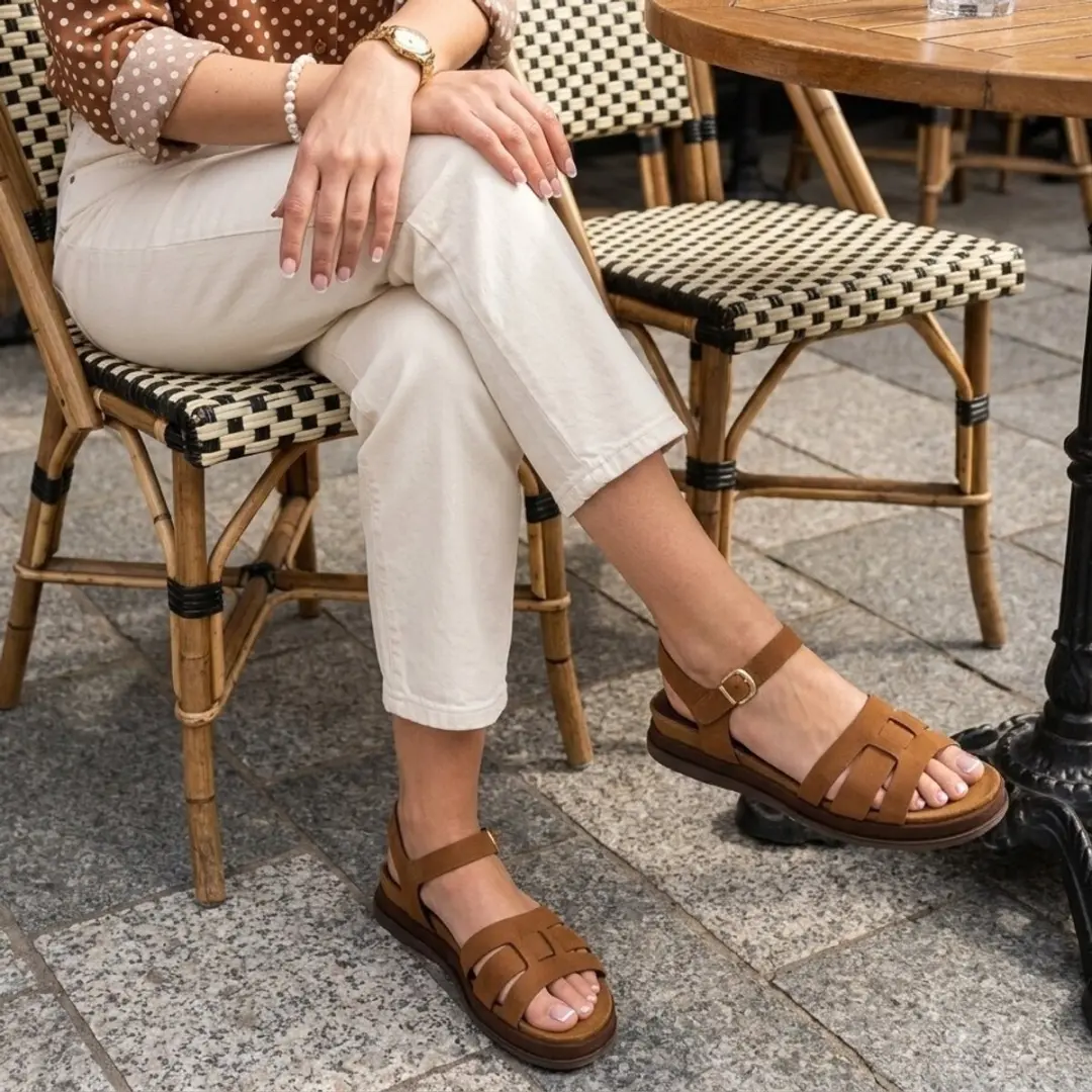 Tamaris Sandalen cognac Leer