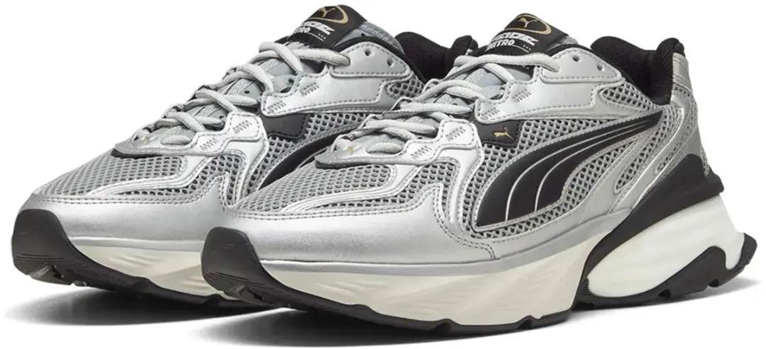 PUMA Fade Nitro LS Sneakers 40620304 - Maat 41 - Silver/Cool Mid Gray/Black - afbeelding 2 van 6