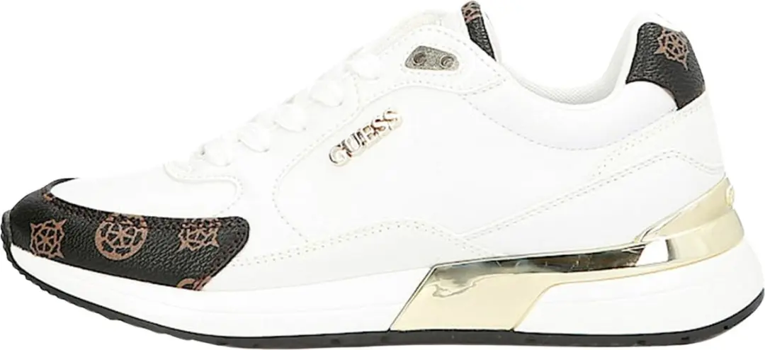 Guess Moxea Active Lady Dames Sneaker - Maat 41 - Wit/Goud - afbeelding 3 van 6