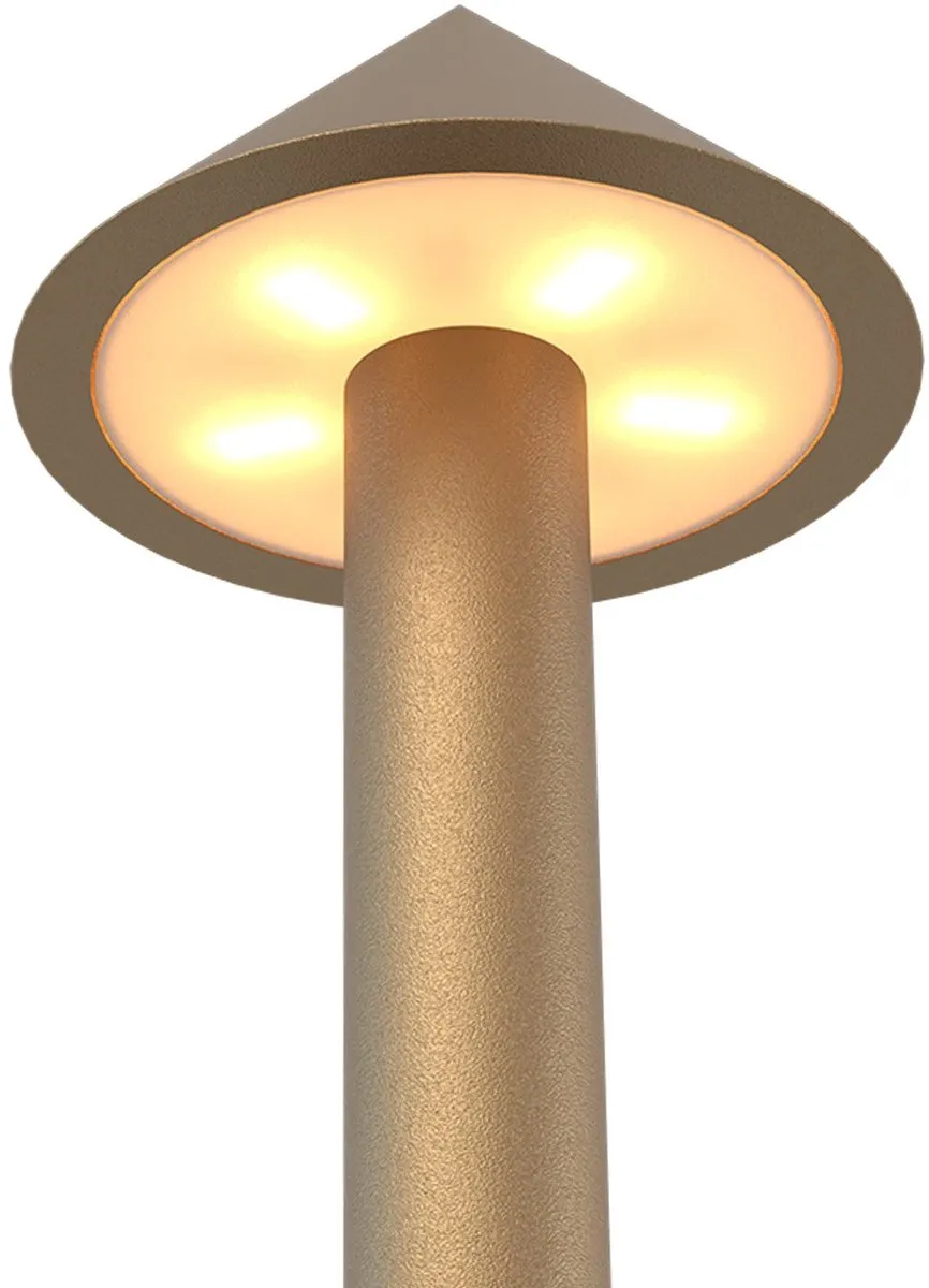 LEDVION Alba Oplaadbare Tafellamp - 2 Stuks - Goud - 1W