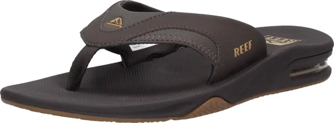 Reef Fanningbrown/Gum Heren Teenslipper - Zwart/Bruin - afbeelding 5 van 6