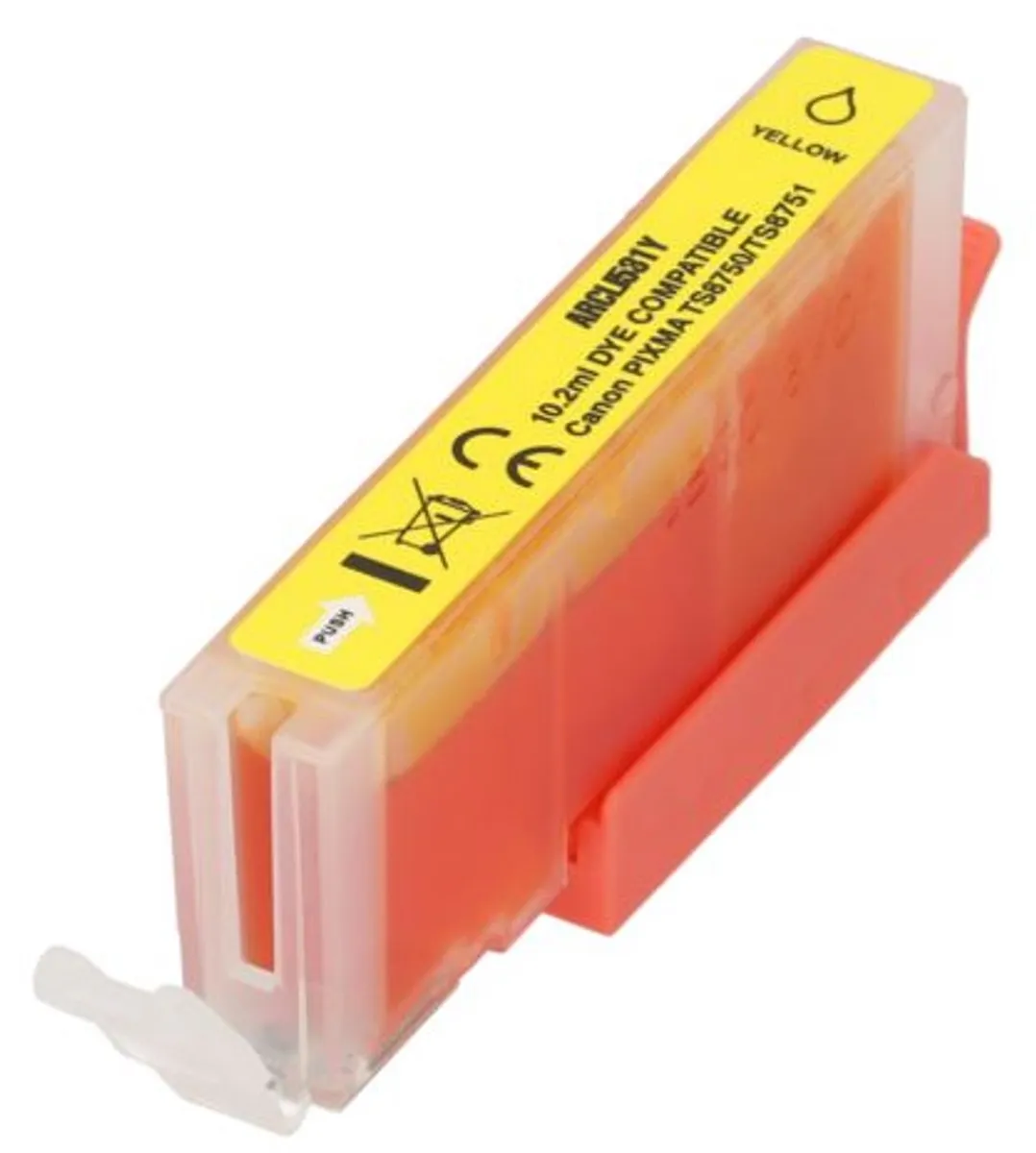 PrintAbout CLI-531Y Inktcartridge - Geel - 10.2ml - Canon