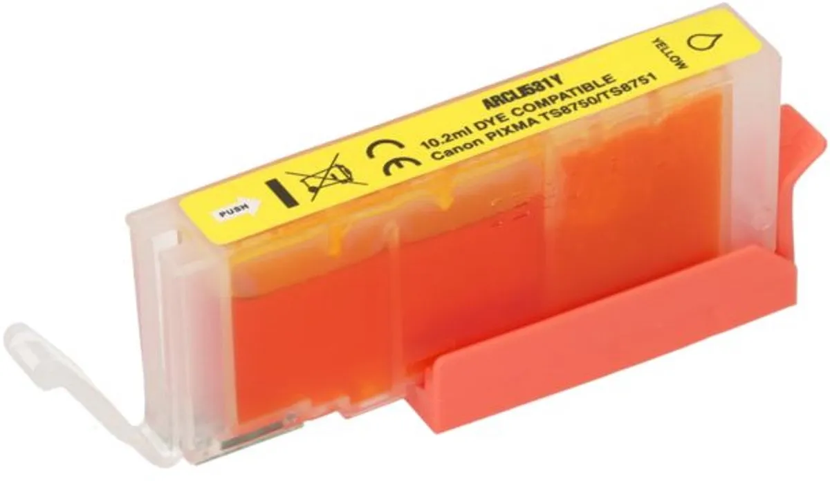 PrintAbout CLI-531Y Inktcartridge - Geel - 10.2ml - Canon