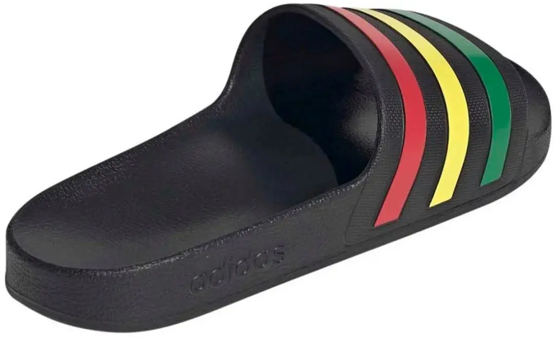 Adidas Adilette Aqua Slides - 40.5 - Zwart/Groen/Rood - afbeelding 3 van 6