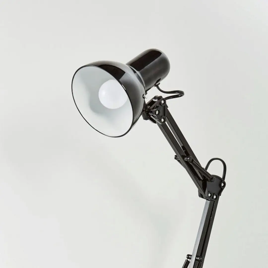 Briloner B.K.Licht Tafellamp Zwart - Retro Kantelbaar 125cm