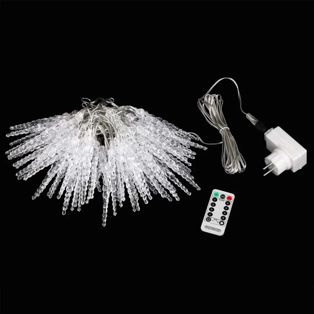 Monzana LED Kerstverlichting IJspegels 80 Stuks - Blauw