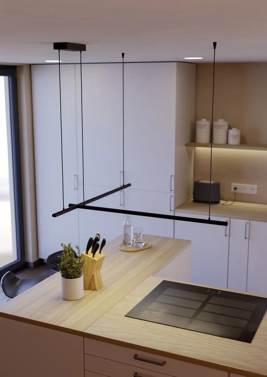 Eglo Flatron-Z Hanglamp 150cm - Zwart - RGB & Wit - Zigbee