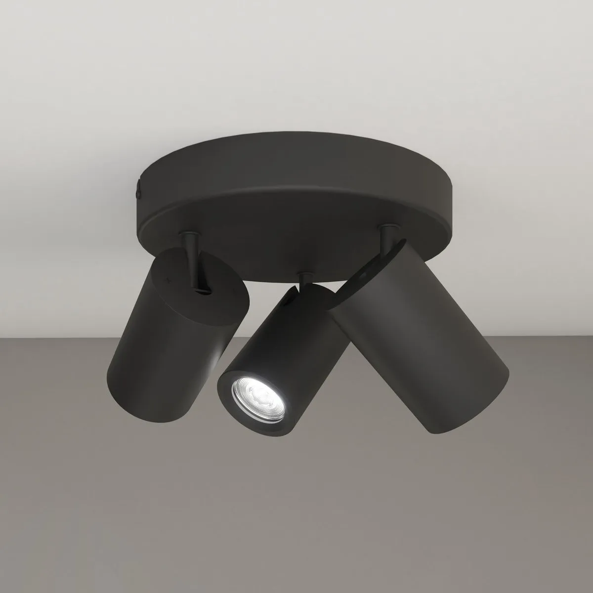 LEDVION Plafondspot 3-lichts Zwart - 5W 6500K GU10