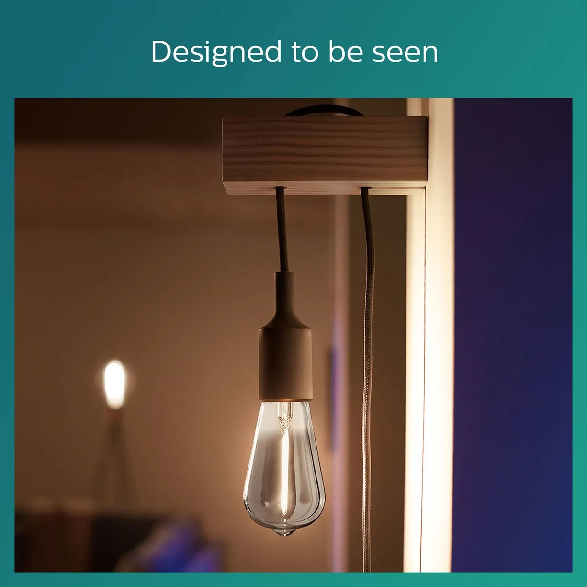 Philips LED Edison Rookglas E27 15W Warmwit