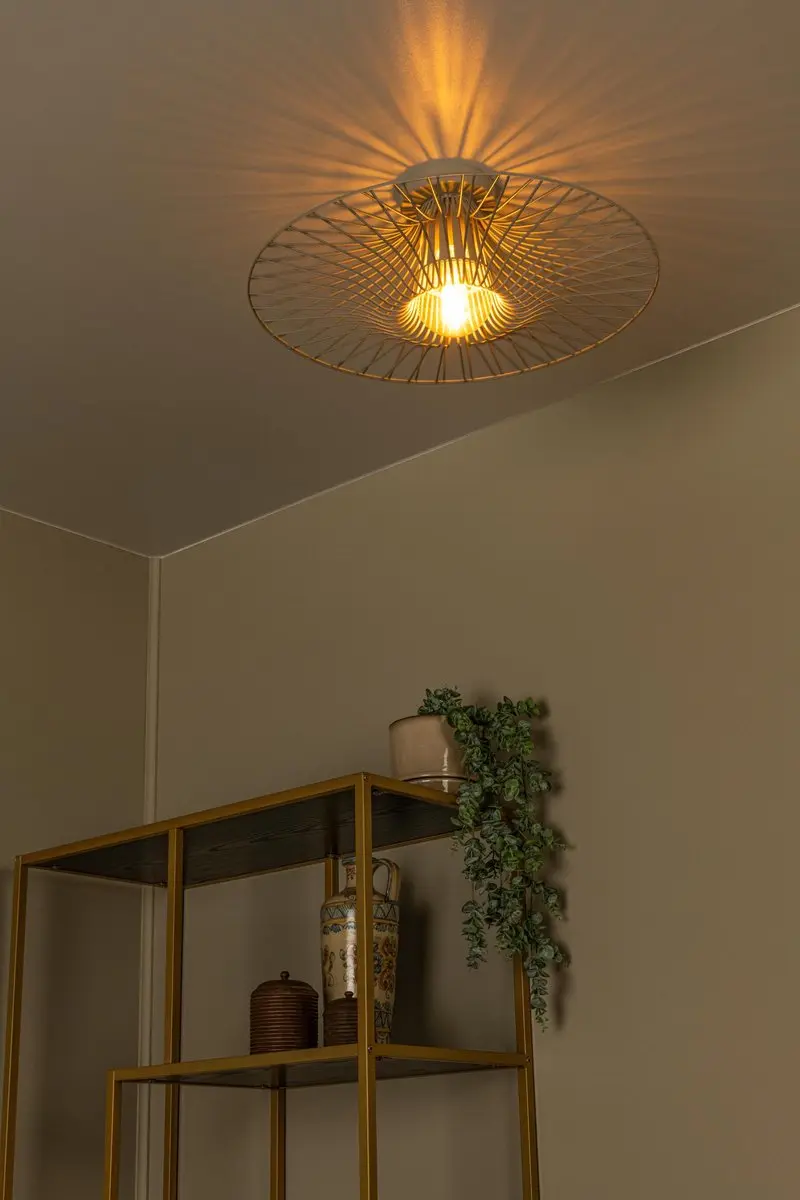 Lucide Ellis Plafonnière Ø50cm - Taupe - afbeelding 5 van 6