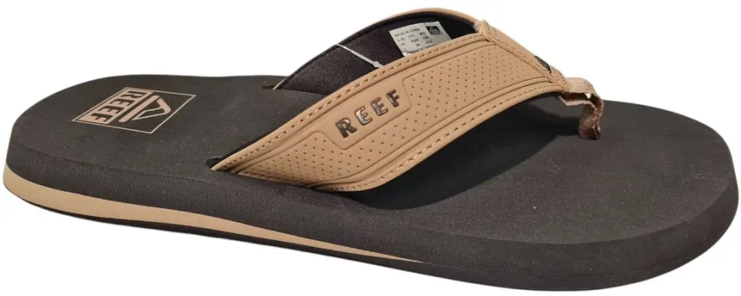 Reef The Layback Heren Slippers - Zwart/Cognac - Maat 43 - afbeelding 2 van 6