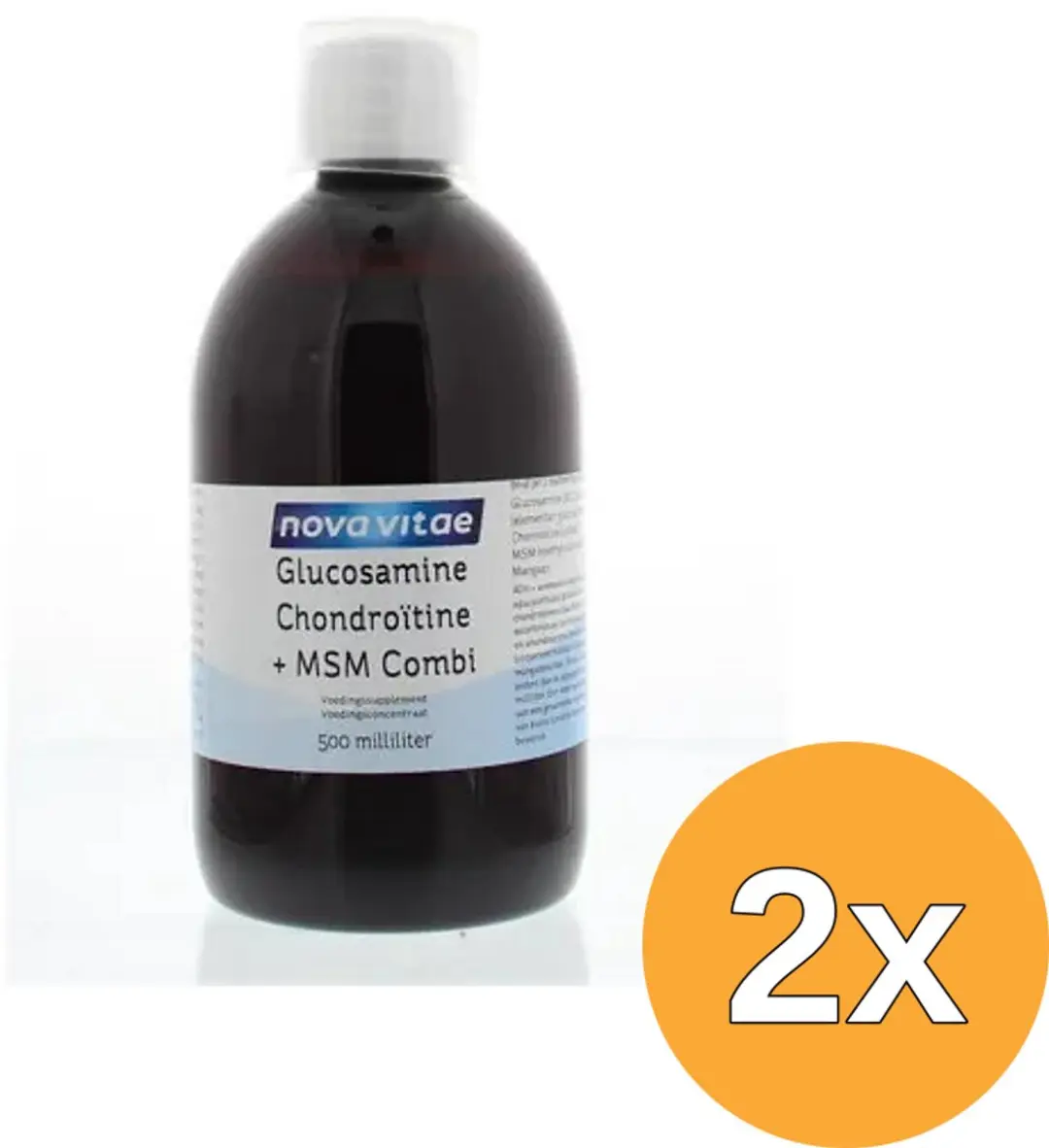2x Nova Vitae Glucosamine Chondroitine Msm Combi (500 ml)