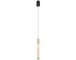 Hanglamp Alisio 4577ME 1-lichts luxe glas messing design Steinhauer, hoogte inst