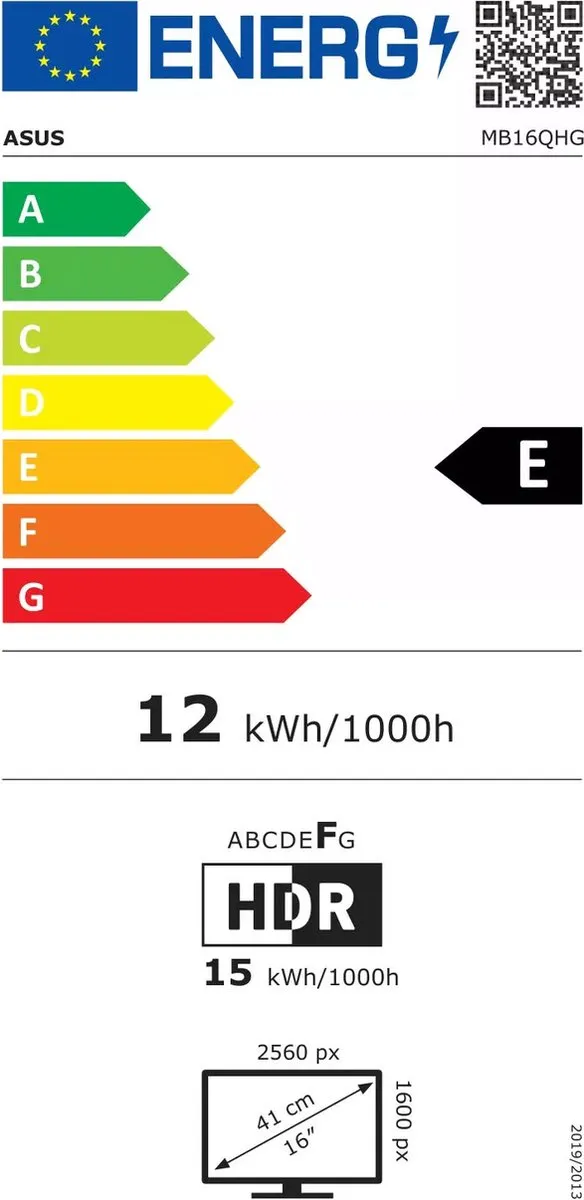 ASUS Zenscreen MB16QHG - 2K IPS Portable Monitor - 120hz - USB-C - 100% DCI-P3 - HDMI - 16 Inch