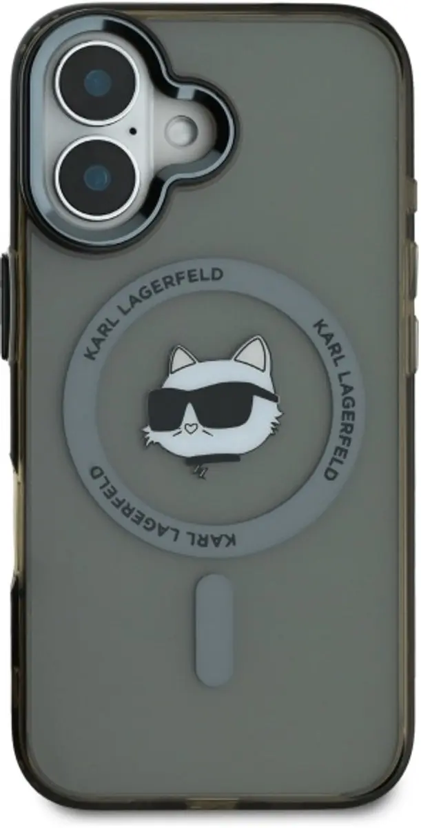 Karl Lagerfeld Choupette Hardcase iPhone 16 Plus - MagSafe - Zwart