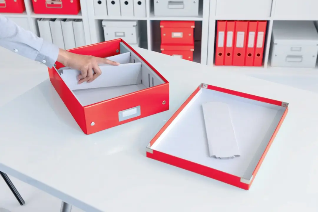Leitz Wow Click & Store Opbergdoos 15L - 3 Vakken - Rood