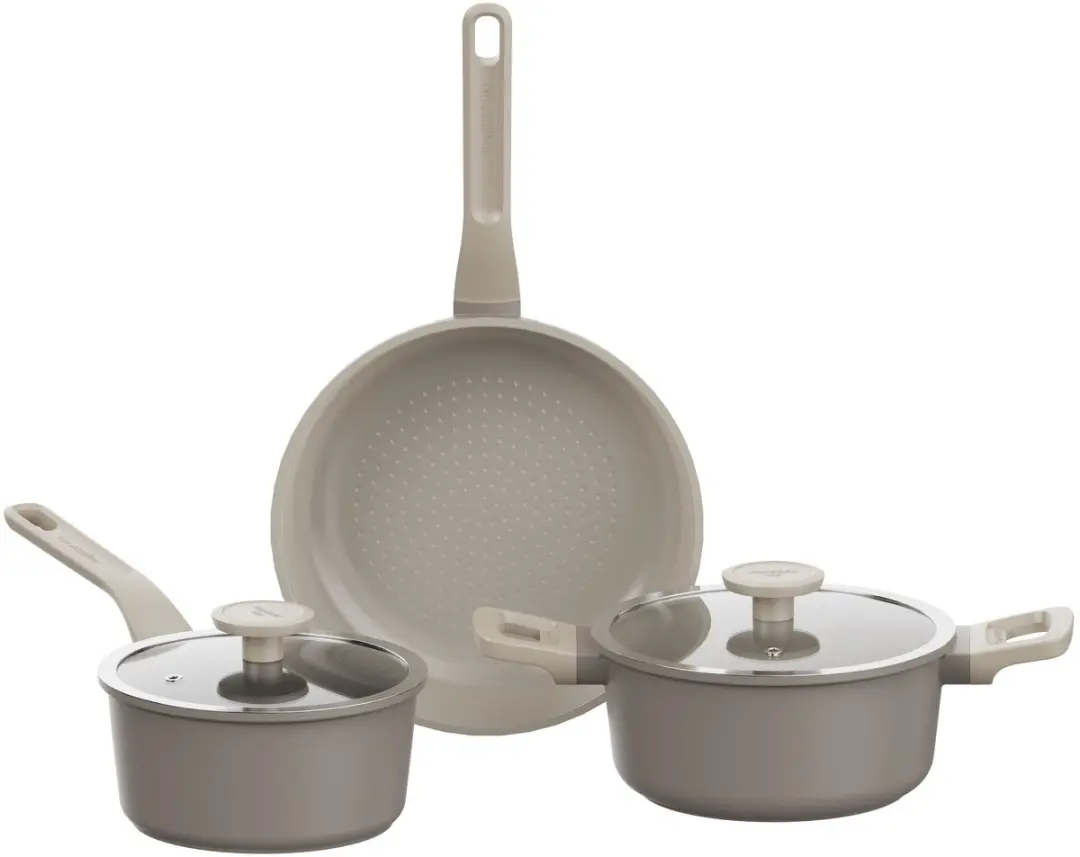 LEO 5-delige kookpottenset antikleef Dune