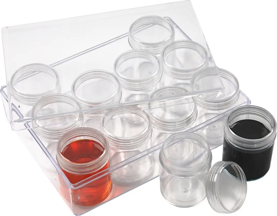 Creativ Company Storage Containers 12 Stuks - 35ml - Meerkleurig