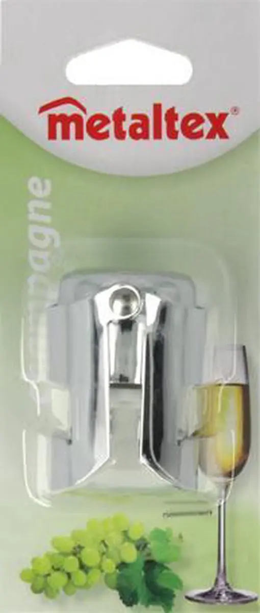 Metaltex Champagnestopper 257250 - Zilver - afbeelding 3 van 4