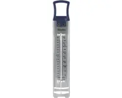 Metaltex Kookthermometer, suikerthermometer Jammy, zilverkleurig/blauw
