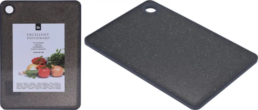 Excellent Houseware Snijplank Marmer - 25x15cm Zwart