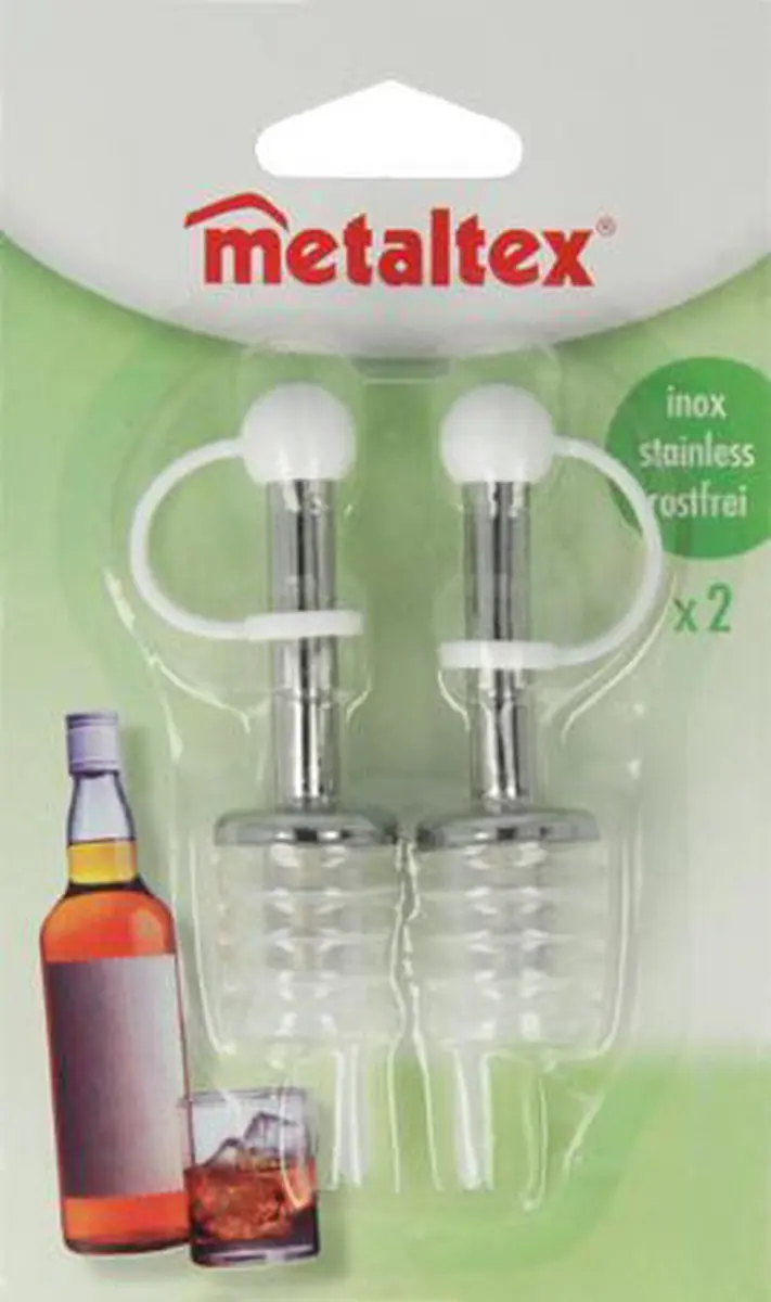 Metaltex Gietstoppen Set 2 Stuks - Zilver - afbeelding 2 van 2