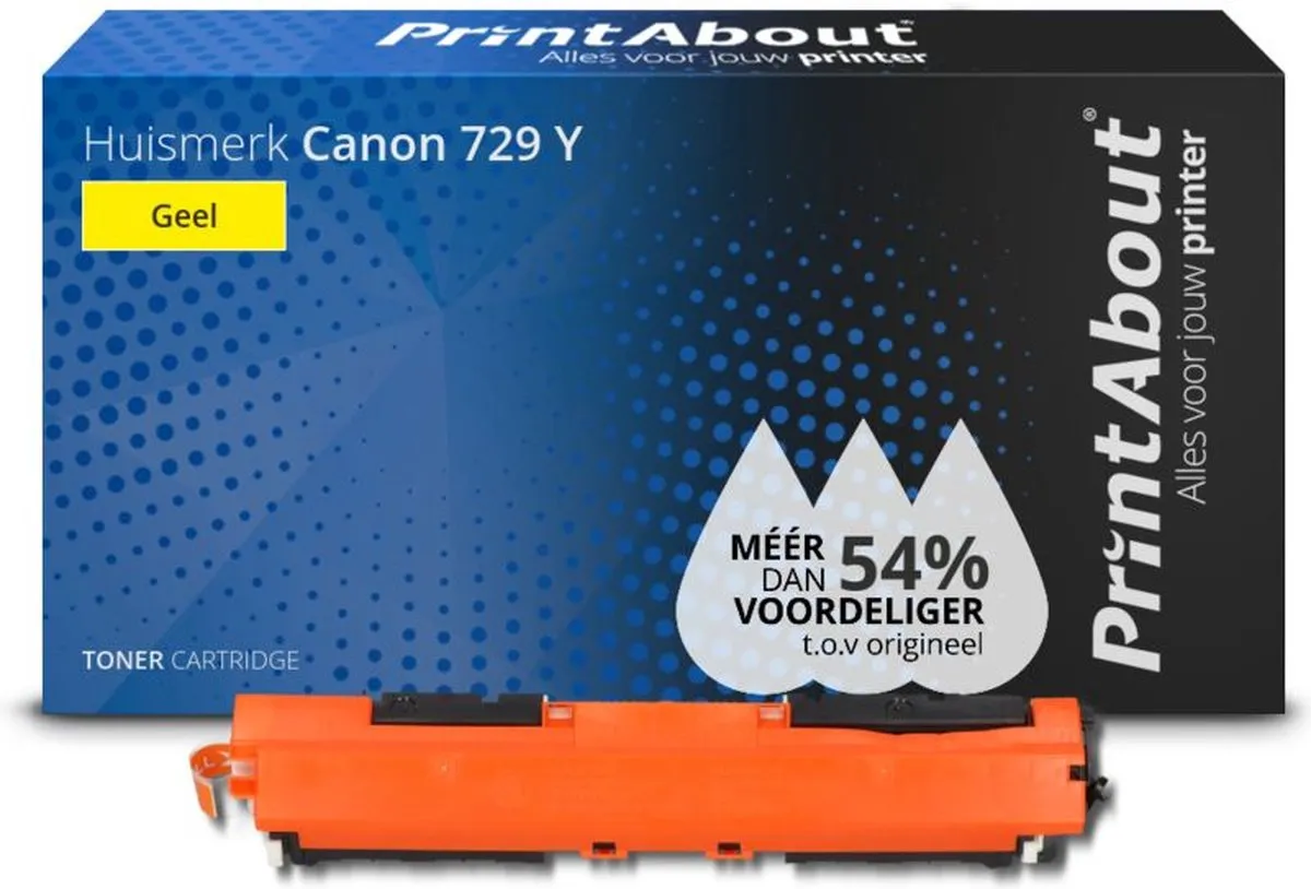 PrintAbout 729 Y-PA Toner Geel - 1.250 Afdrukken
