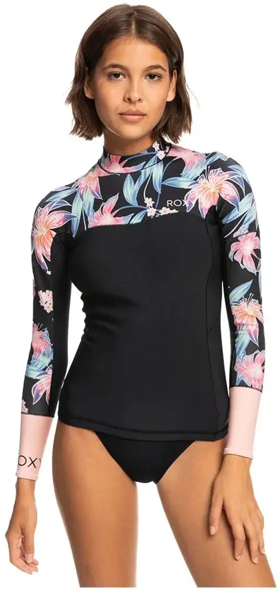 Roxy Sws Syn Thermisch T-shirt Met Lange Mouwen 1 Mm Zwart 12 Vrouw