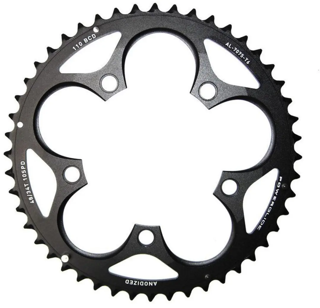 SRAM Road V2 BB30 Short Pin Kettingblad 48T - Zwart - afbeelding 2 van 4