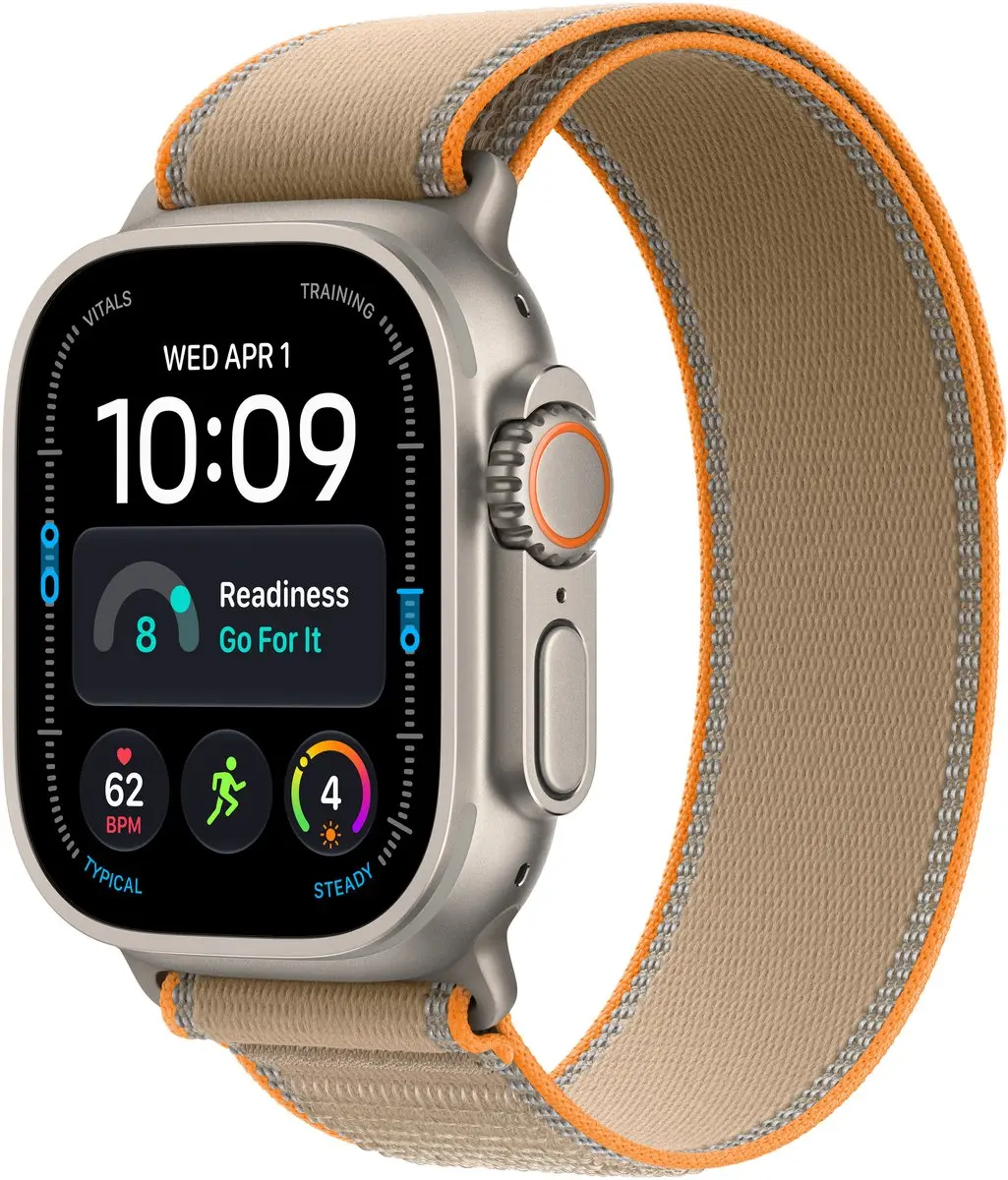 Apple Watch Ultra 4 49mm - Naturel titanium - Trail S/M - afbeelding 2 van 6