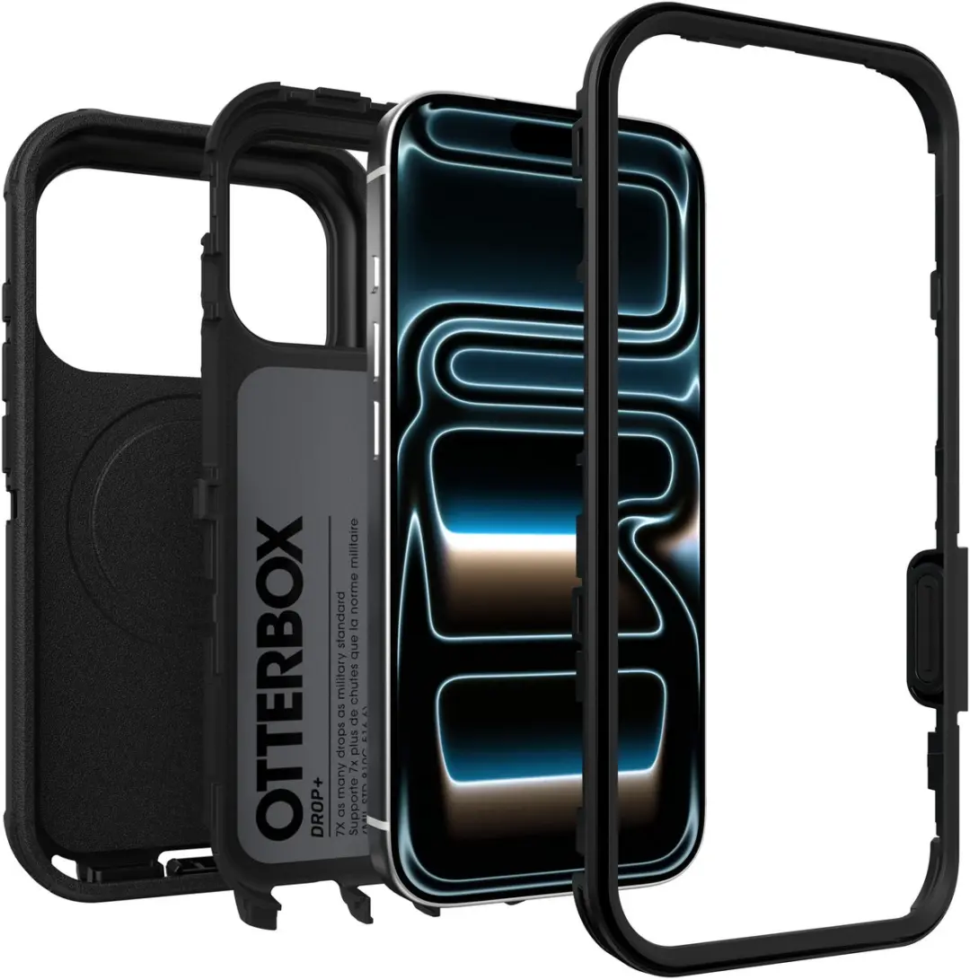 OtterBox Defender Pro MagSafe Camera Control 77-000943 - iPhone 18/17 Pro - Zwart - afbeelding 3 van 4