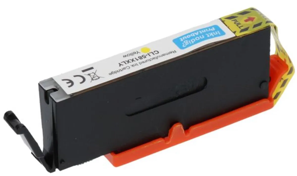PrintAbout CLI-581XL Geel Inktcartridge - 1000 pagina's