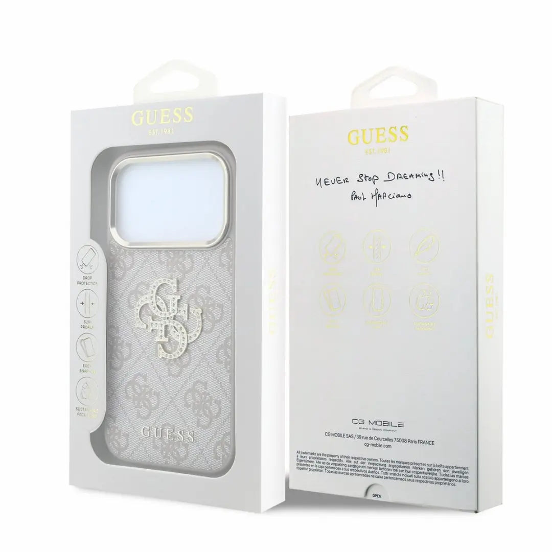 Guess Hoesje 15267 iPhone 17/18 Pro Max - Kunstleer Roze - afbeelding 4 van 6