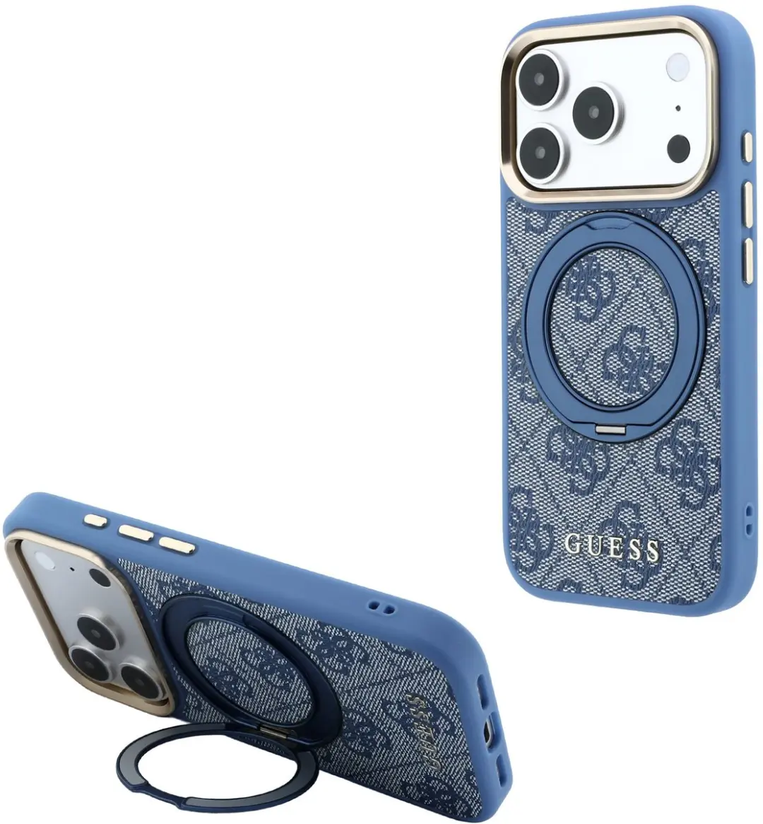 GUESS Telefoonhoesje iPhone 17/18 Pro MagSafe Blauw