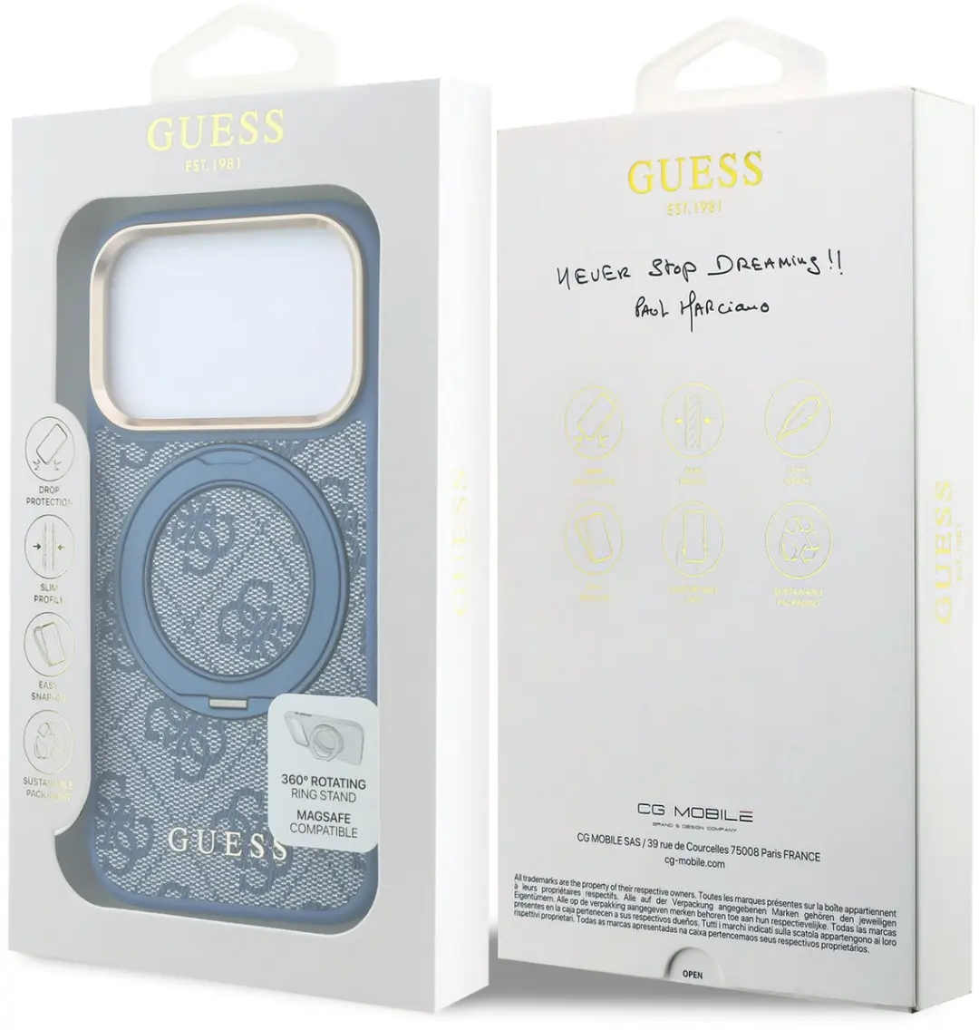 GUESS Telefoonhoesje iPhone 17/18 Pro MagSafe Blauw - 15287 - afbeelding 6 van 6