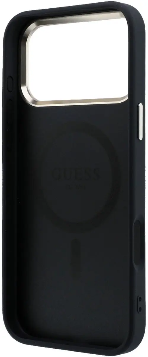GUESS Hoesje iPhone 17/18 Pro Max - MagSafe - Kunstleer Zwart - afbeelding 6 van 6