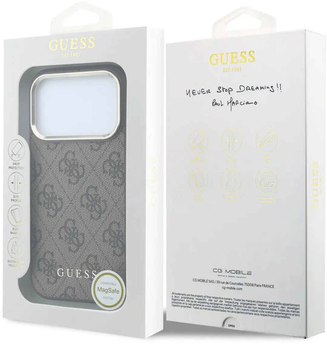 Guess Hoesje iPhone 17/18 Pro Max - MagSafe - Bruin - afbeelding 4 van 6