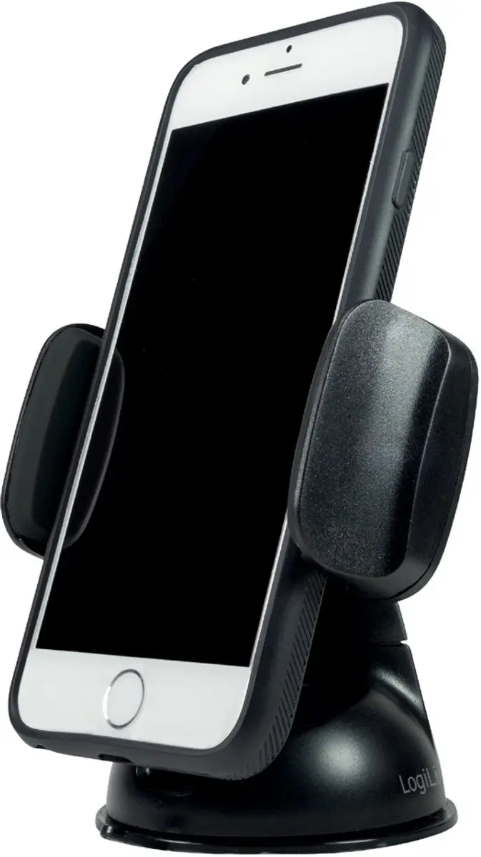 Logilink Smartphone Windschutzscheibe Haltering - Zwart - afbeelding 2 van 4