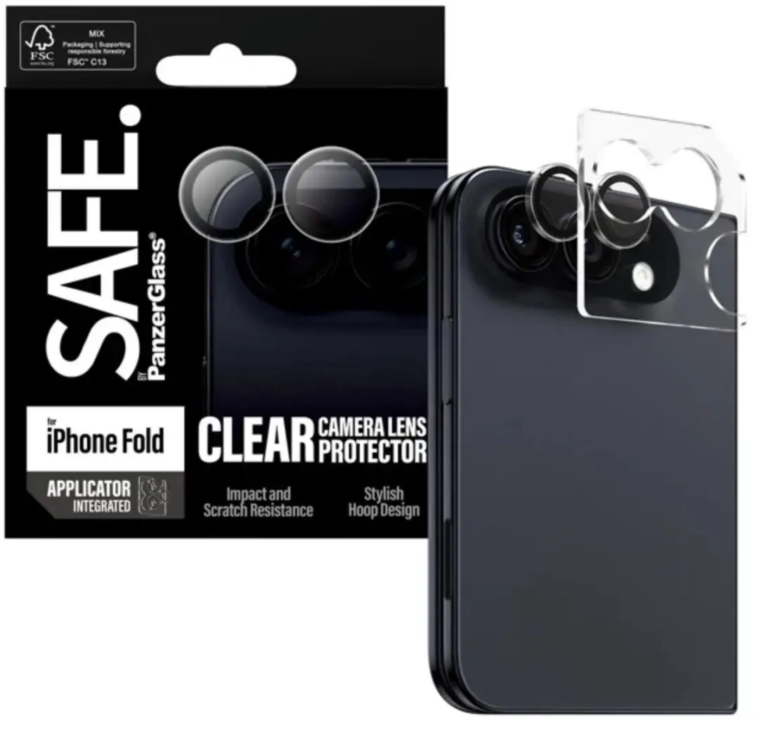 PanzerGlass Camerabeschermer iPhone Duo - Zwart/Transparant - afbeelding 4 van 5