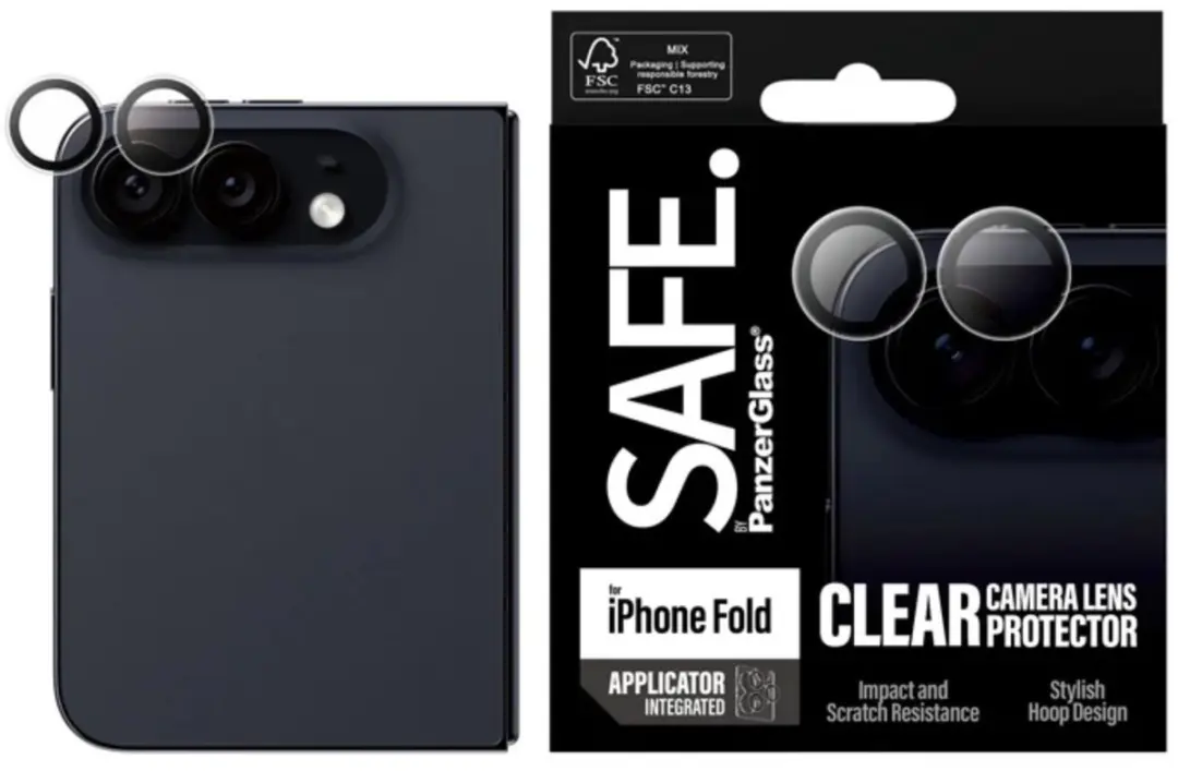 PanzerGlass Camerabeschermer iPhone Duo - Zwart/Transparant - afbeelding 2 van 5
