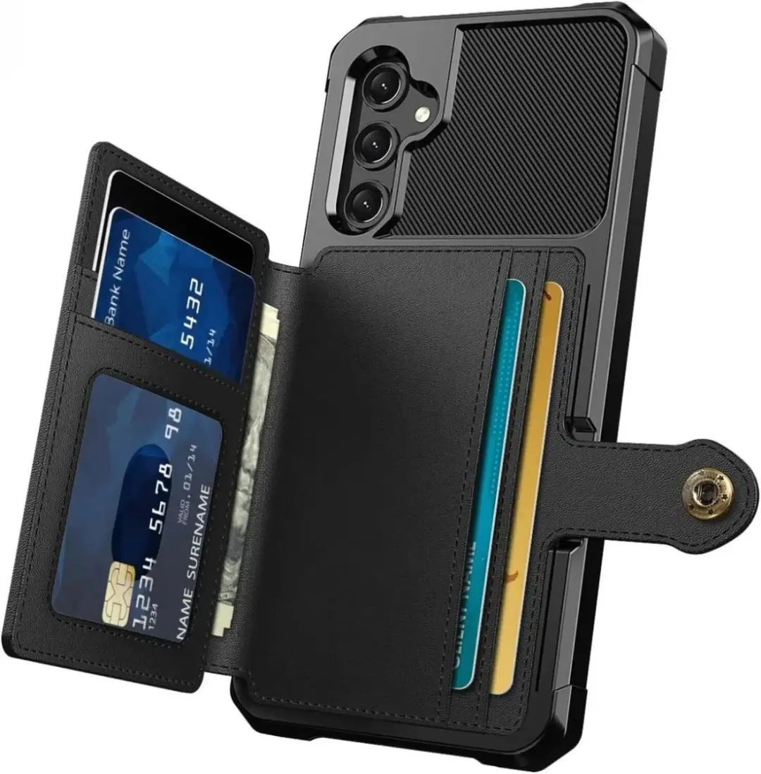 Selected Portemonnee Hoesje Samsung Galaxy A16 - 4 Pasjes - Zwart - afbeelding 4 van 6