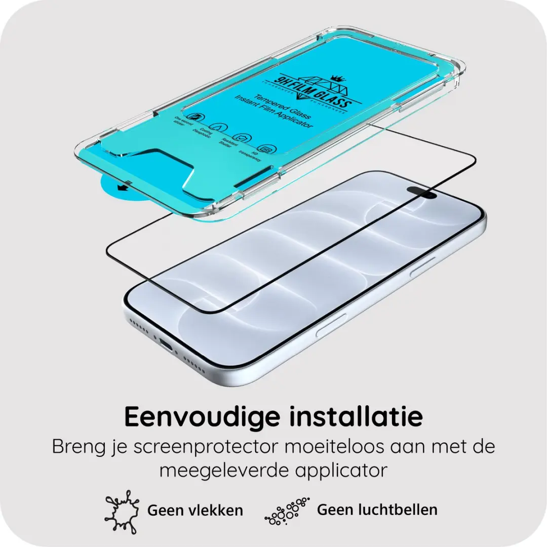 Just in Case iPhone 18 Pro Max Screenprotector - 1 Stuk - afbeelding 5 van 6