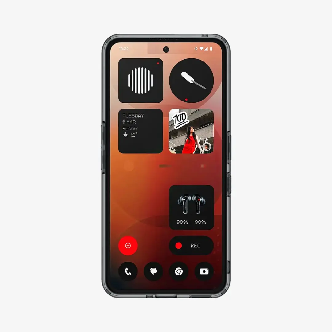 Spigen Ultra Hybrid ACS09373 Hoesje - Nothing Phone (3a) - Zwart - afbeelding 5 van 6