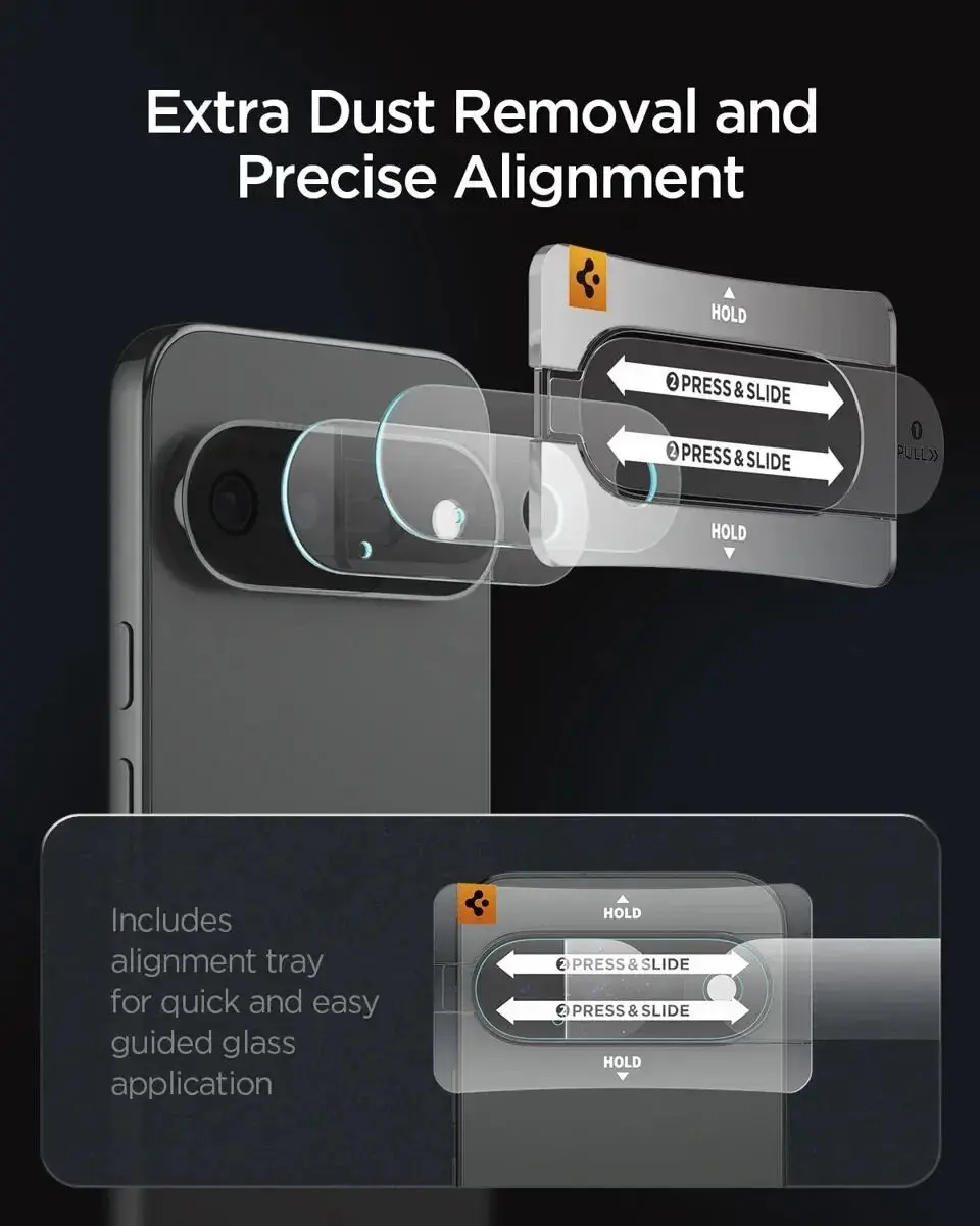 Spigen AGL11489 Camera Lens Protector - 9H Glas - 2 Stuks - afbeelding 3 van 6