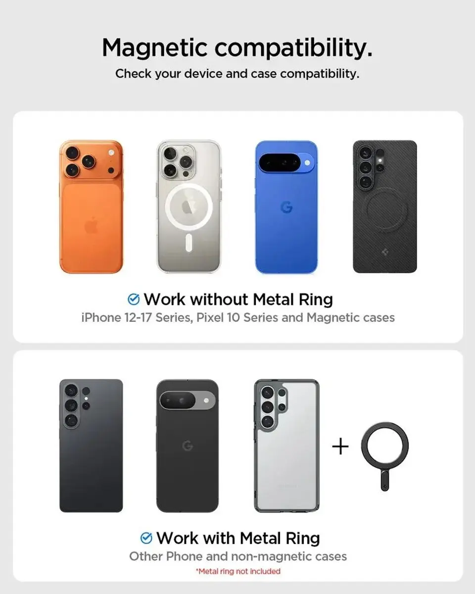 Spigen MagFit ACP11667 Autohouder - Zwart - afbeelding 6 van 6